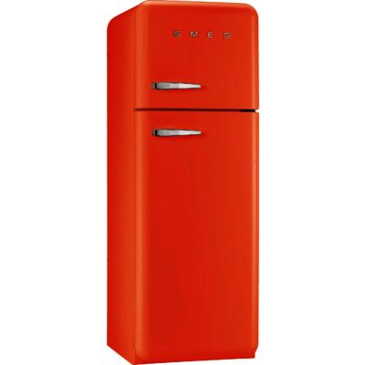 Smeg FAB30RFO 60cm 'Retro Style' Fridge Freezer in Orange with Right Hand Hinge
